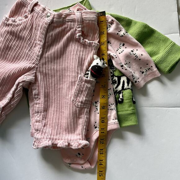 Vintage Y2K Gymboree Zebra Pocket Pals 3 Piece Size 3-6M - Picture 9 of 10